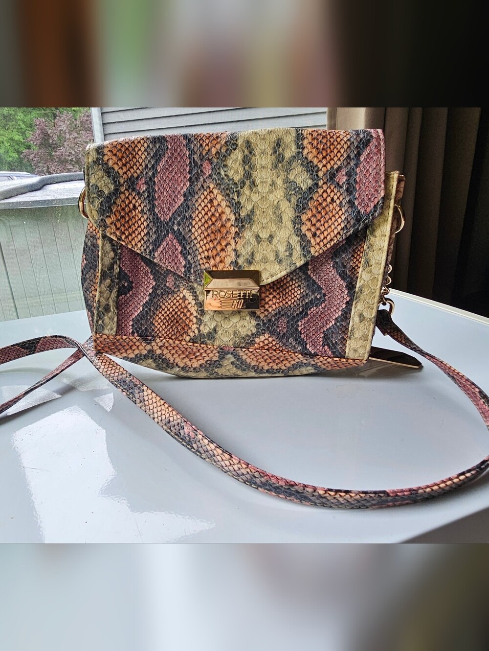 NWT Rosetti “Go” Snakeskin Crossbody